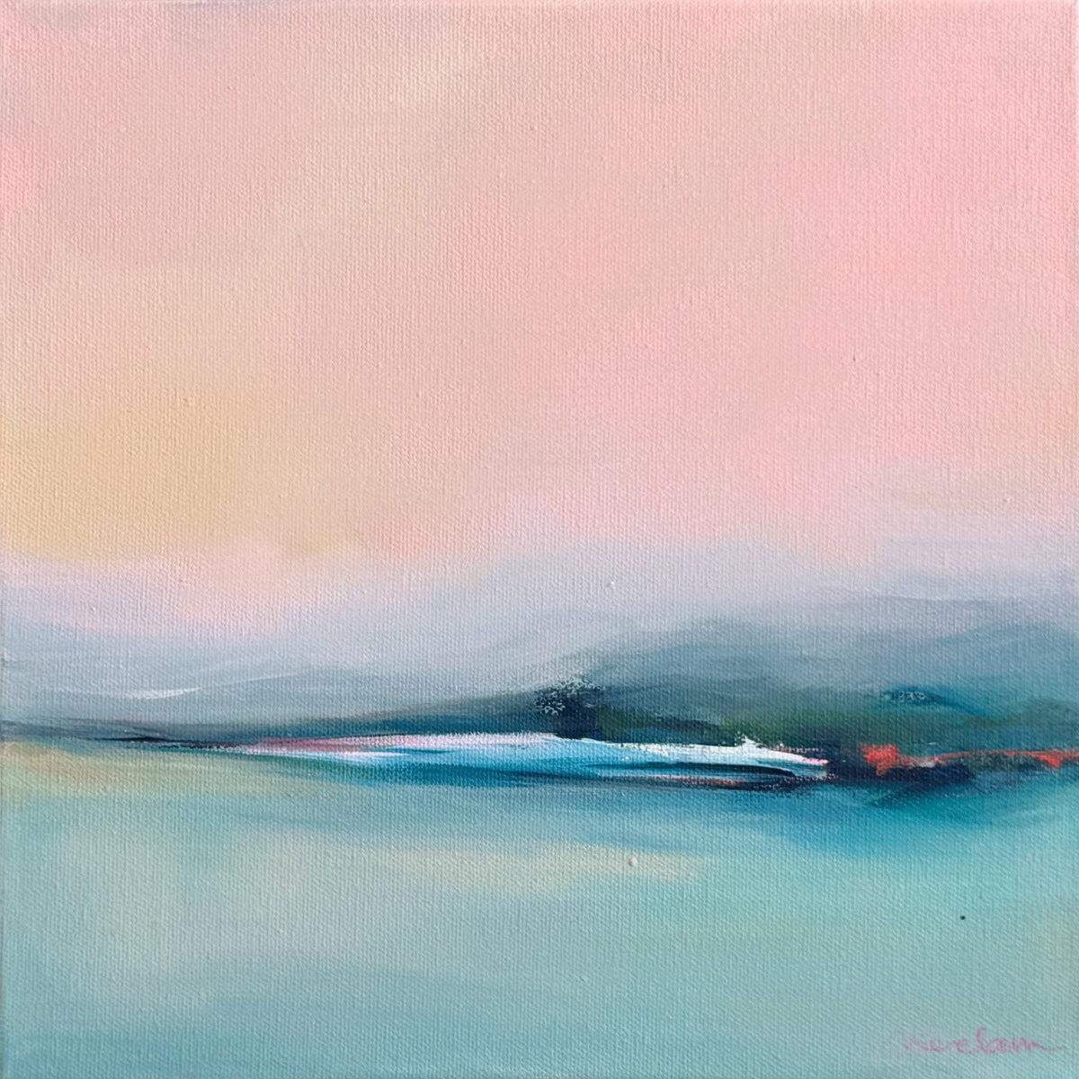 Pink Sky Drifting Into Blue