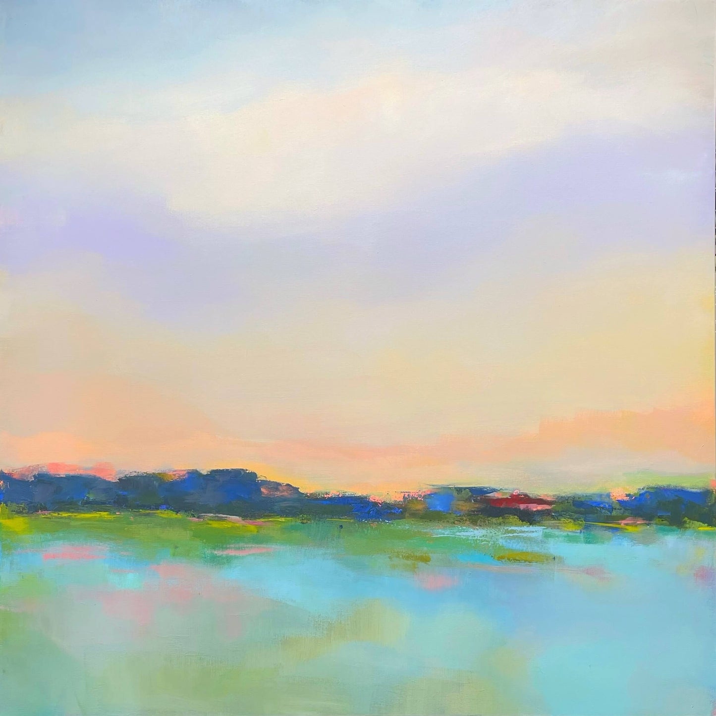 A Pink Sunset Brings End To The Day