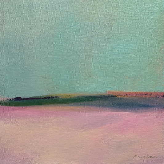 Blue Sky Sings Above the Blush Field