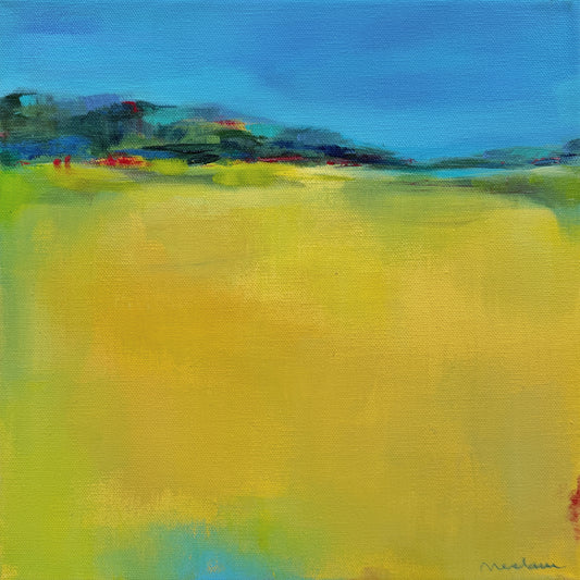 Golden Meadow Bathed in Light